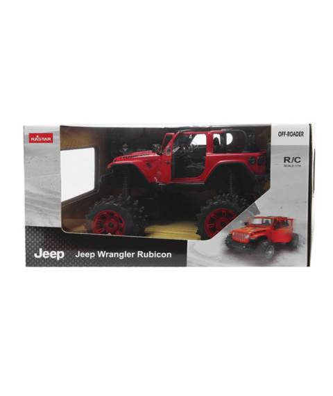 RS Masina cu telecomanda RASTAR 1:14 JEEP Wrangler JL with Big foot design, rosie